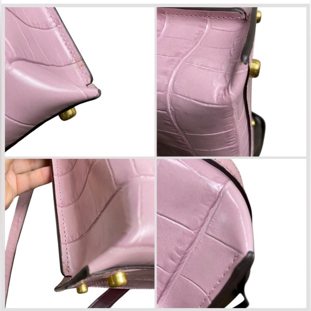 Giftable New w/out tags Coach purple croc embossed - Picture 7 of 15